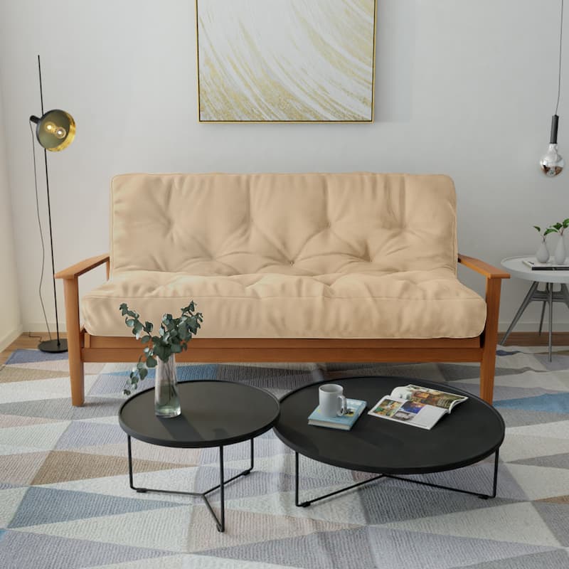 Loosh Home 12" Canvas Futon Mattress - Beige - Queen