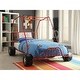 preview thumbnail 8 of 14, Twin Size Car Model Bed with Four Wheels, Supported by an Iron Frame
