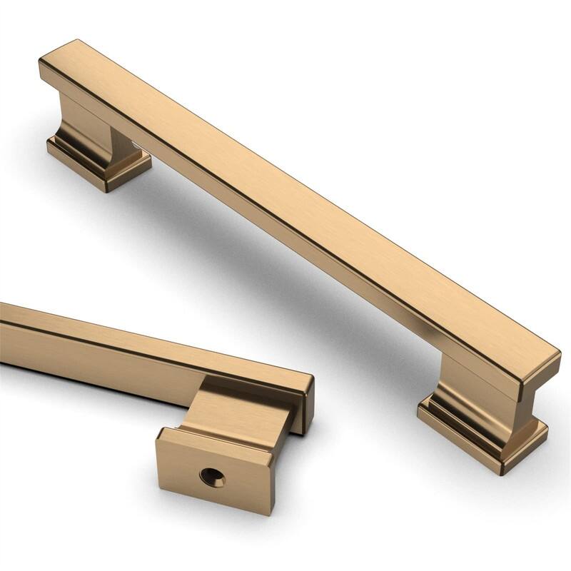 10 Pack 5 Inch Drawer Pulls - 5"L x 1"W - Champagne Bronze