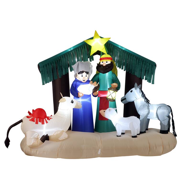 National Tree Company 6.5 ft. Inflatable Nativity Scene - 6.5 ft