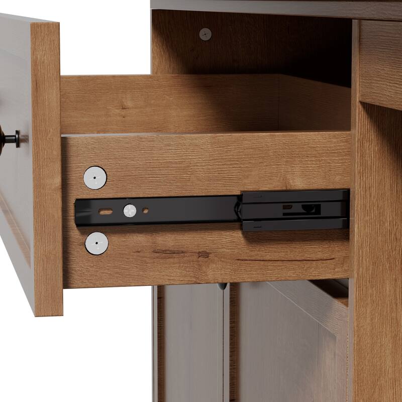 Changing Table Dresser with Drawers and Shelves