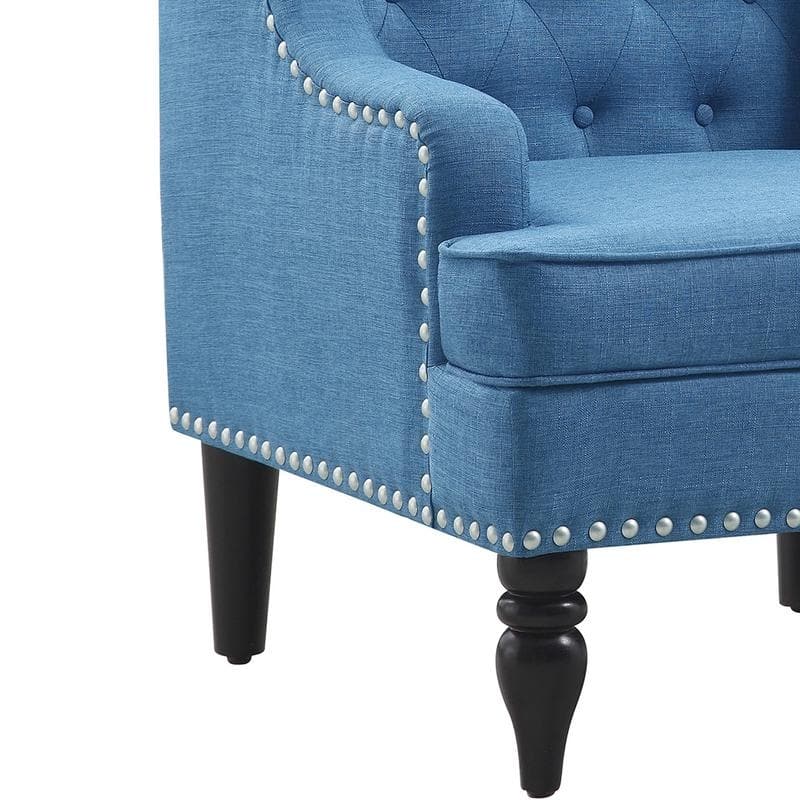 Madison Park Jewel Tufted Wingback Upholstered Club Chair