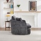 preview thumbnail 43 of 47, 46" Chenille Upholstered Sofa Swivel Chair