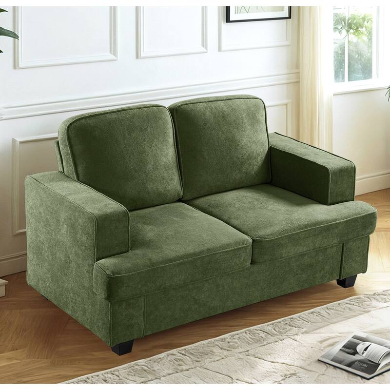 Modern Velvet Loveseat