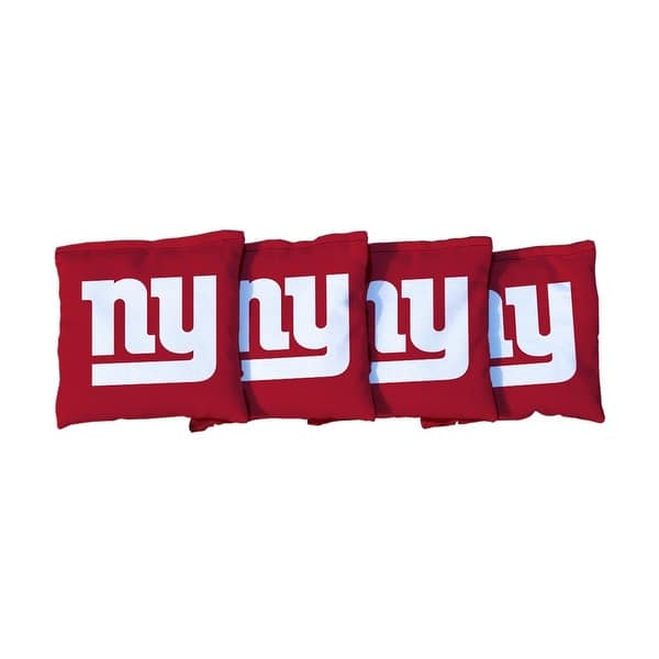 slide 2 of 3, New York Giants NFL Red Cornhole Bags All-Weather Resin Filled