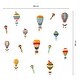 preview thumbnail 5 of 6, Walplus Colorful Hot Air Balloons Children Wall Stickers Nursery Decor