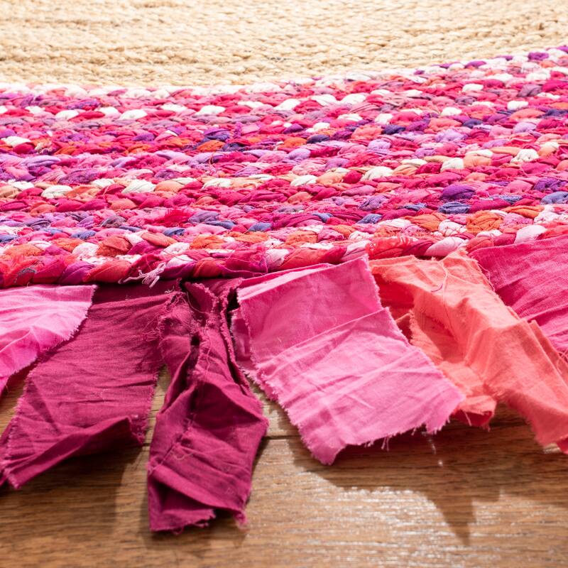 SAFAVIEH Handmade Cape Cod Wobke Jute Rug with Fringe