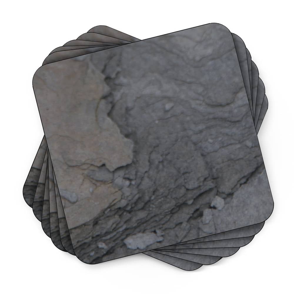 Pimpernel Set of 6 Midnight Slate Coasters - 4 Inches Sq.