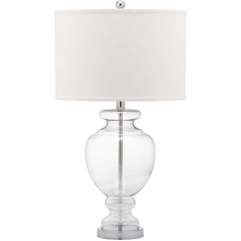 SAFAVIEH Lighting 28-inch Clear Glass Table Lamp (Set of 2)