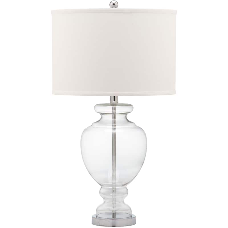 SAFAVIEH Lighting Montana 28 Inch Turquoise Glass Table Lamp (Set of 2)