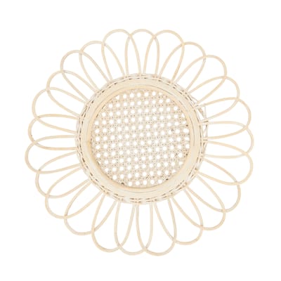 Spiral Loops Rattan Placemat (Set of 4) - 15"x15"