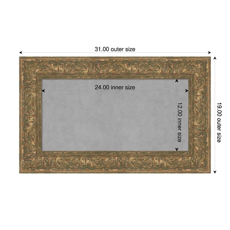 Amanti Art Luxe Black Framed - 31 x 19 in - Luxe Bronze Gold