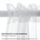 preview thumbnail 5 of 3, Deconovo Ombre Sheer Curtain Panel Pair(2 Panel)