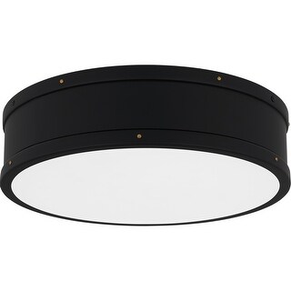 Ahoy Integrated LED Matte Black Flush Mount