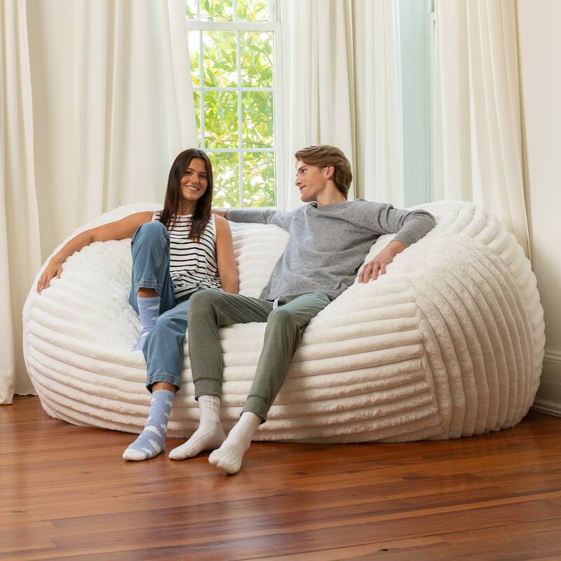 Jaxx Grand Lounger 7 Foot Bean Bag Sofa -Lush Velvet