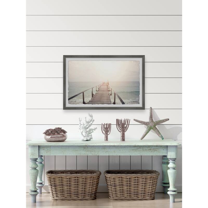Framed Wall Art Print - Boho Home Decor - Scenic Landscape Painting - Ready to Hang