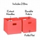 preview thumbnail 40 of 44, RiverRidge Kids Reading Nook Cushioned Toy Storage Bench with Cubby Organizers with Optional Fabric Bins- White