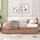 preview thumbnail 25 of 23, Twin Size Platform Bed w/Trundle & Headboard, Twin Bed Frame for Kids