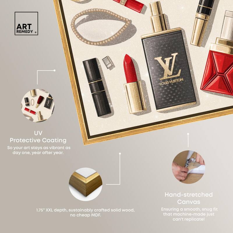 Luxury Makeup Collection Canvas by Art Remedy