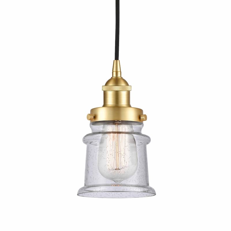 Innovations Lighting 616-1PH-9-5 Canton Pendant Canton 5" Wide Mini - Satin Gold / Seedy
