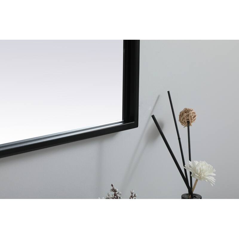 Indigo Home Metal Frame Arch Mirror 30x30 Inch