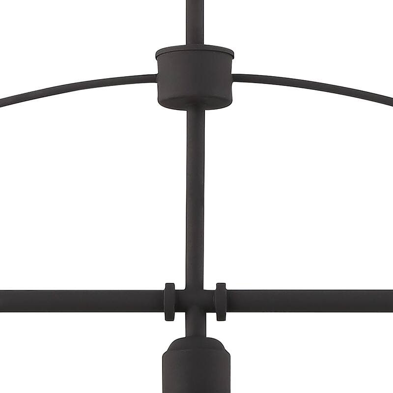 Acroma 3-light 35In Modern Black Island Pendant Light