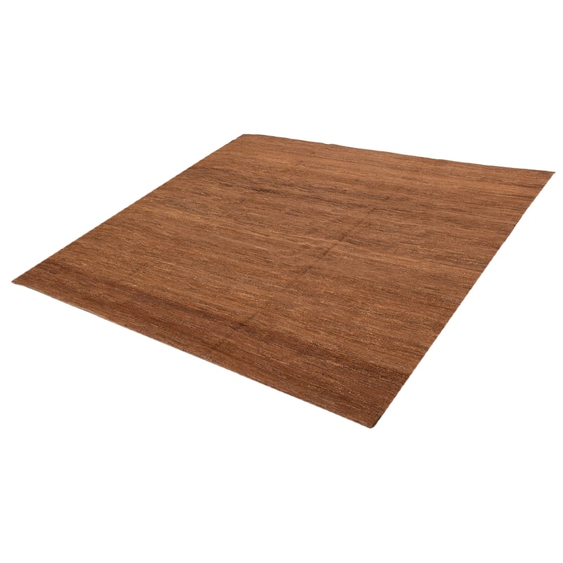 ECARPETGALLERY Flat-Weave Natural Brown Wool Tapestry Kilim - 9'9 x 8'11
