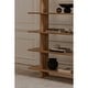 preview thumbnail 18 of 16, NADAAL STUDIOS Thalor Bookshelf, Large Dark Oak with Bullnose Vertical Supports, Rounded Edges Metal Detail, Dark Brown