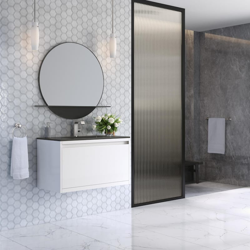 James Martin Vanities 805-V35.4-CH Mantova 36" Wall Mounted Single