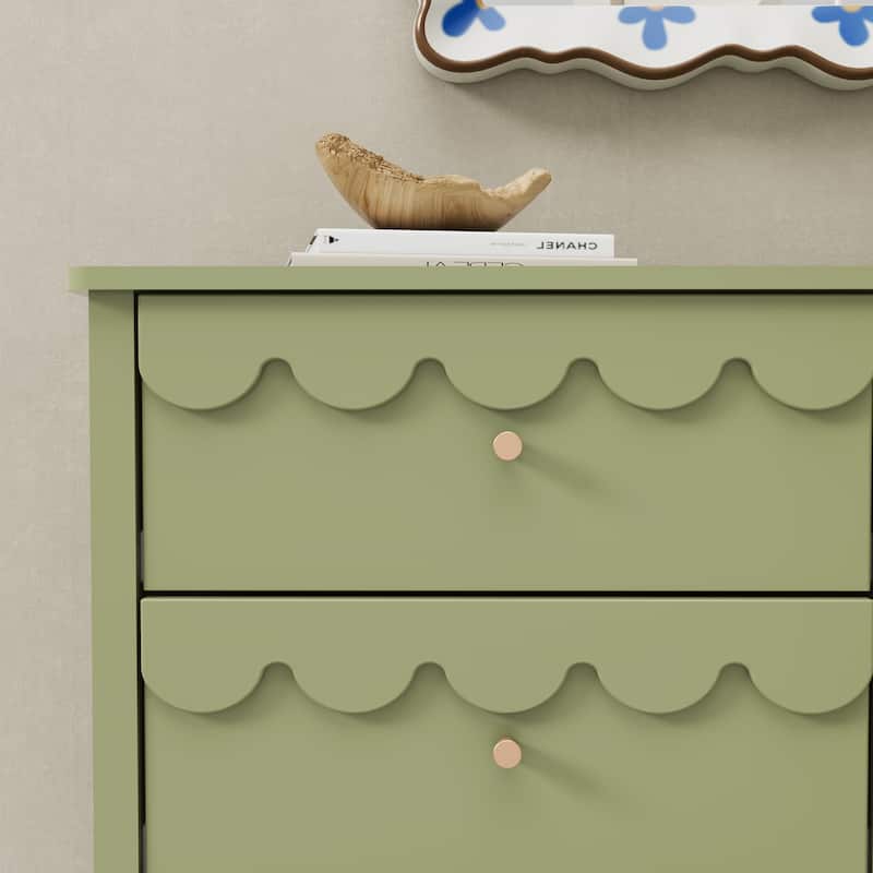 Princess Storage Set 9-Drawer Lace Dresser with Nightstand