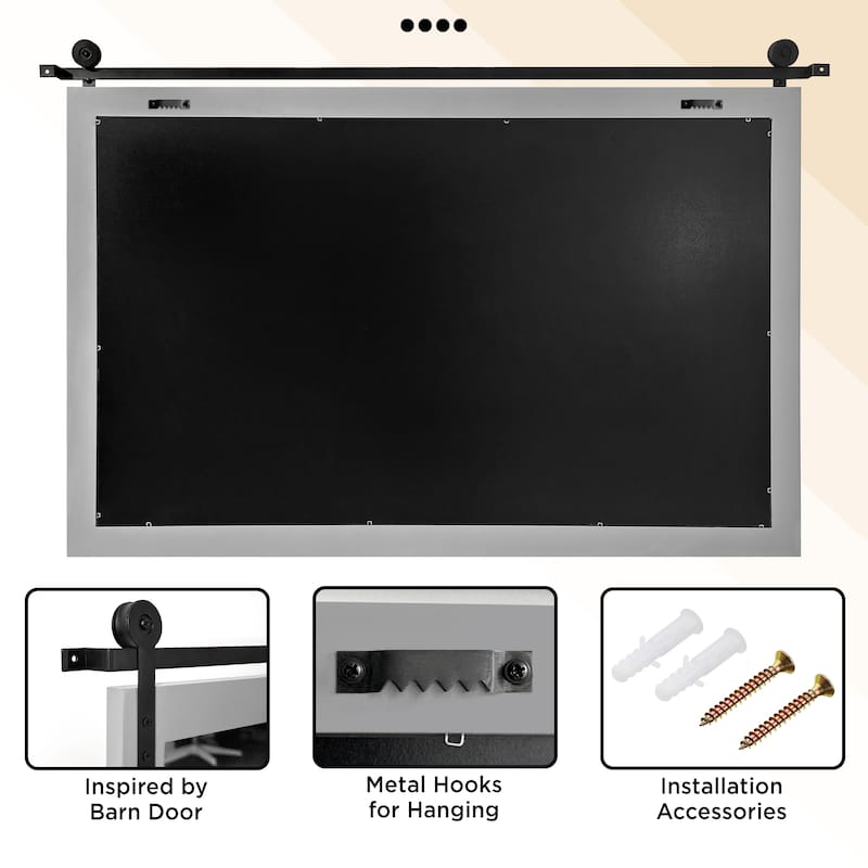 Rectangle Wood Framed Decorative Wall Mirror
