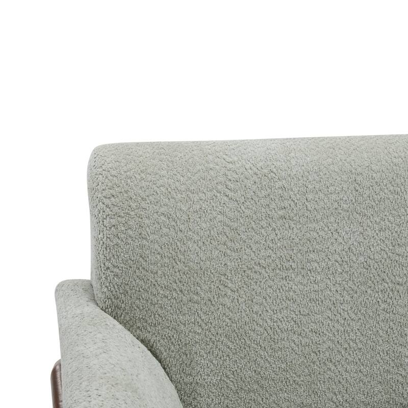 Mokena Modern Fabric Loveseat with Track Arms by Christopher Knight Home