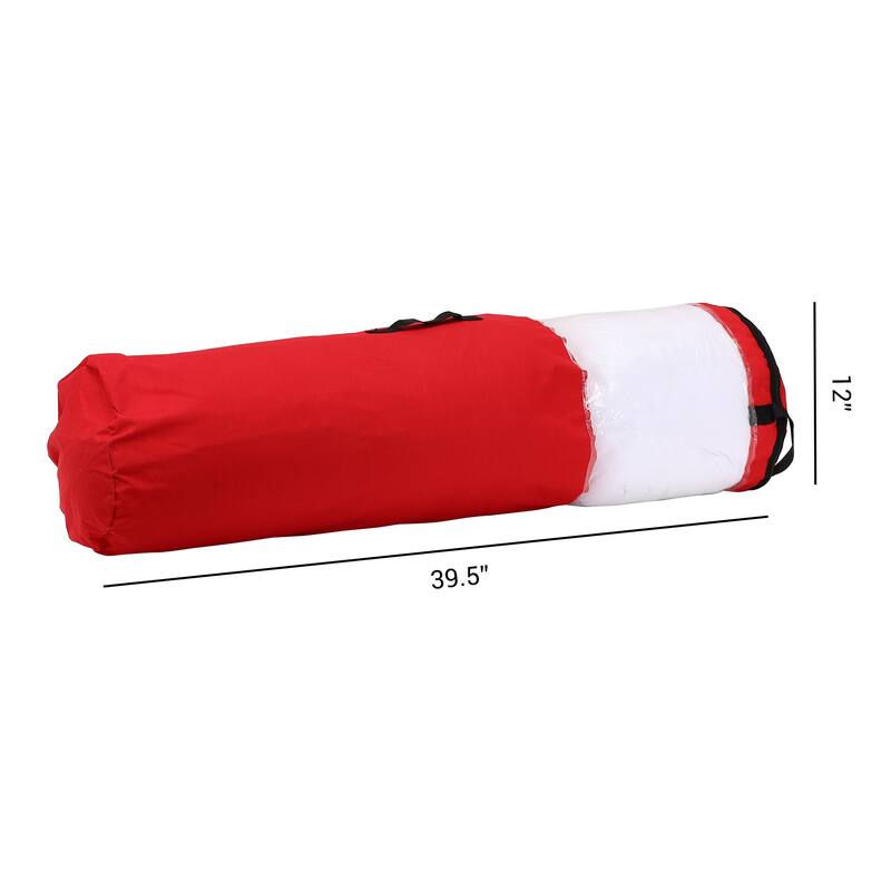 1 Pack Clothes Storage,Foldable Storage Bags,Moving Bags with Handles and Zipper, Closet Organizers and Storage 39.5*12in - Red