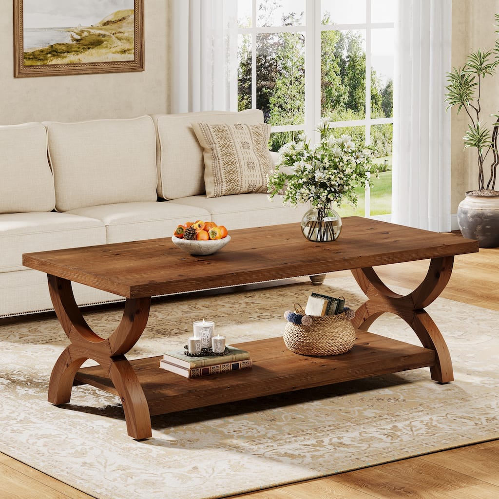 Solid Wood Coffee Table With Storage