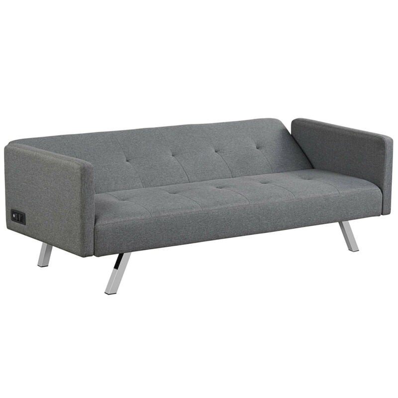 Futon with store usb ports