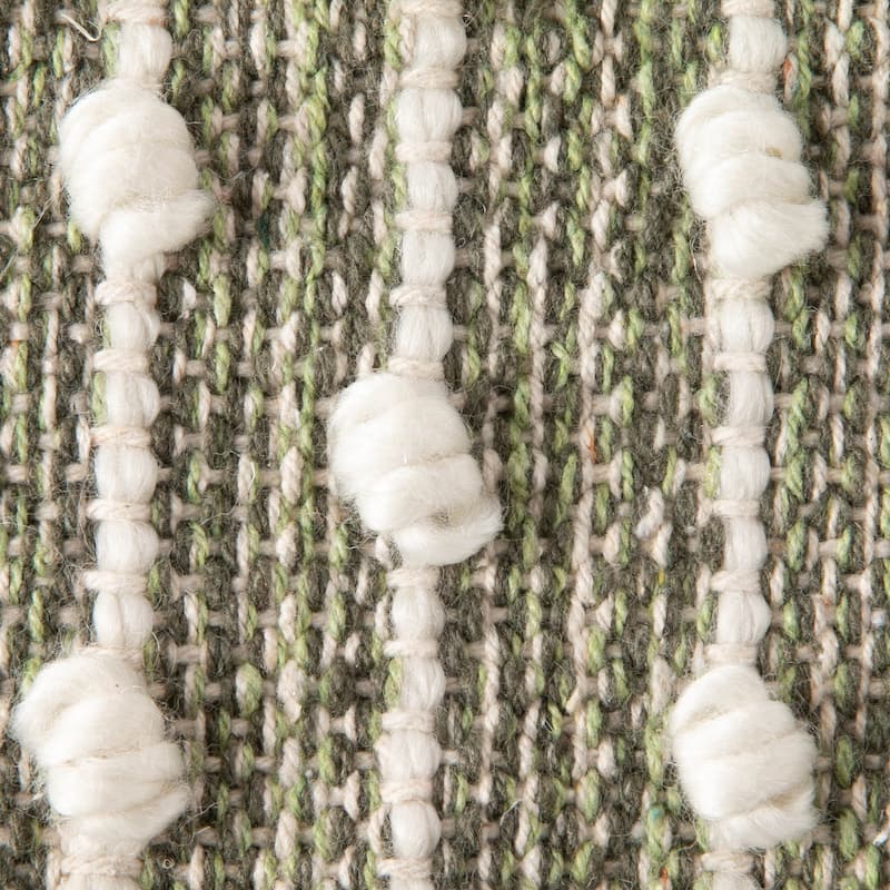 DII Antique Green Recycled Cotton Loop Rug - Big