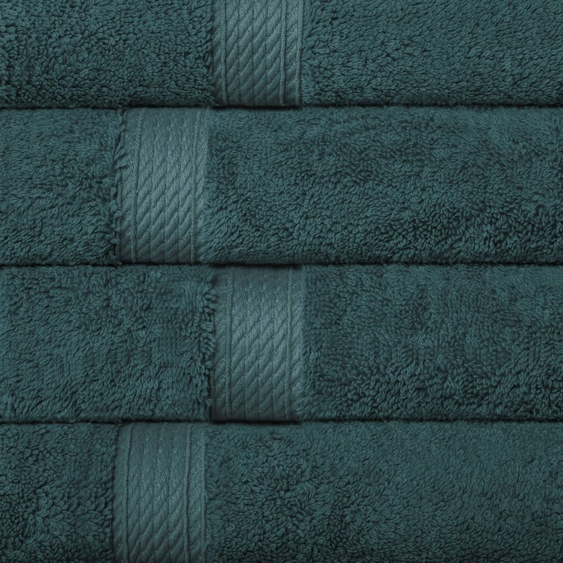Superior Egyptian Cotton Pile Heavyweight Hand Towel Set of 4