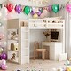 preview thumbnail 1 of 18, Twin Size Loft Bed with Ladder, Shelves and Desk, Maximized Space, White White