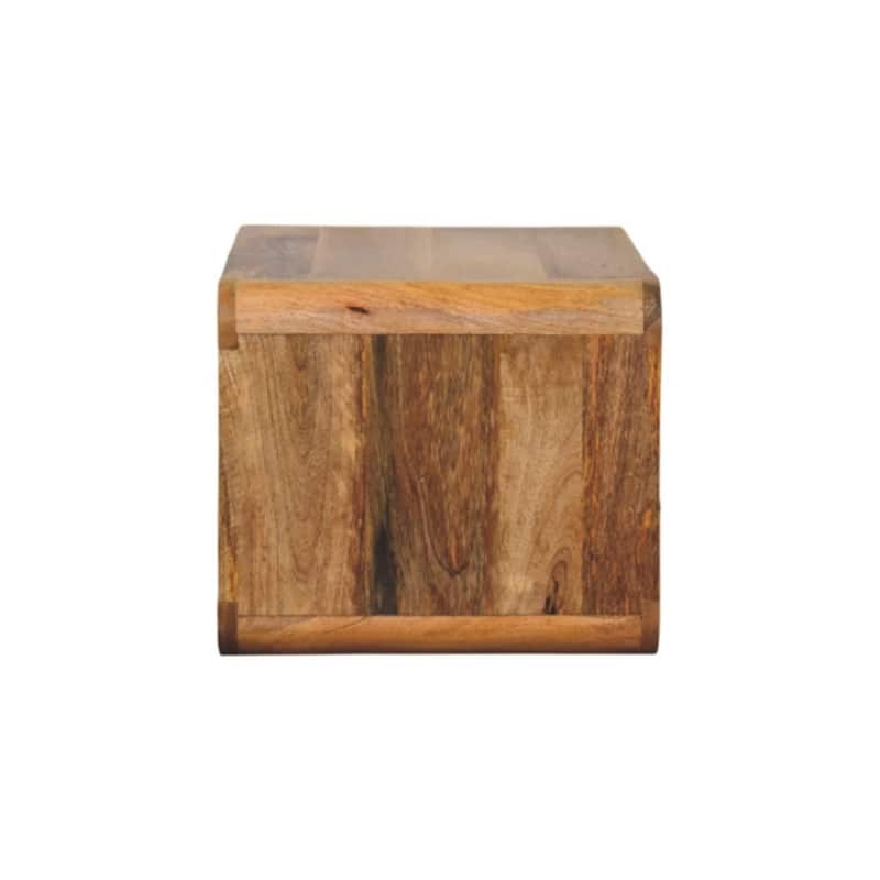 HomeRoots 22" Oak Solid Wood One Drawer Floating Nightstand