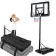 preview thumbnail 1 of 7, Gymax Height Adjustable Portable Basketball Hoop System Shatterproof Black
