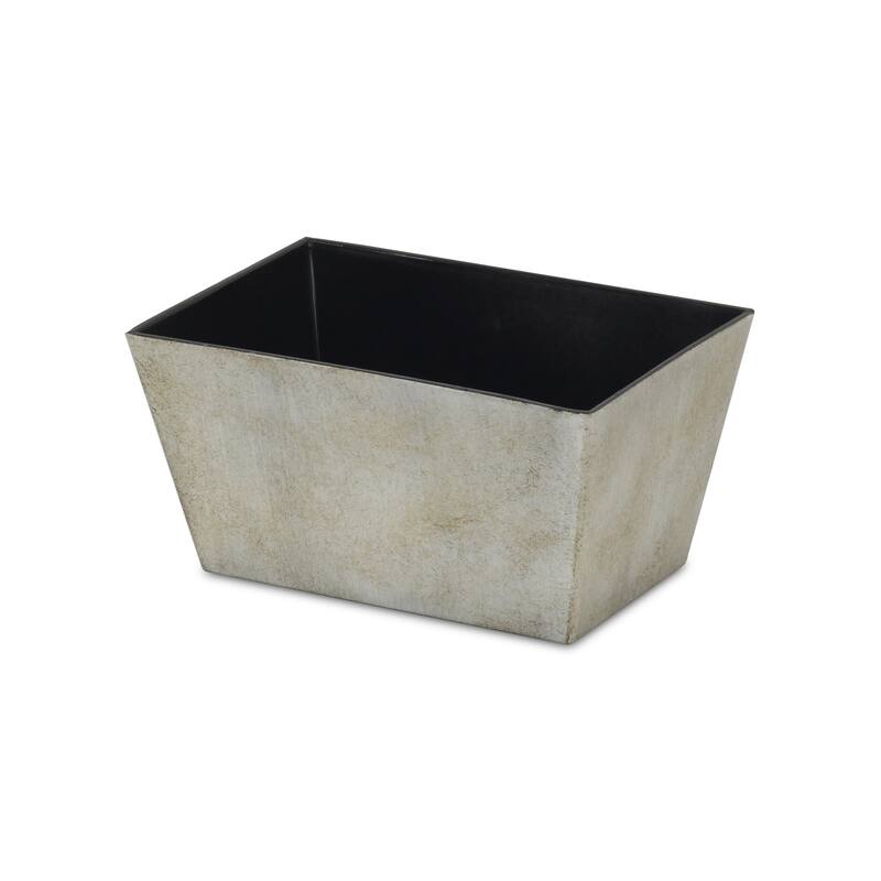 Harper 8.25 Inch Rectangular Tapered Plastic Pot