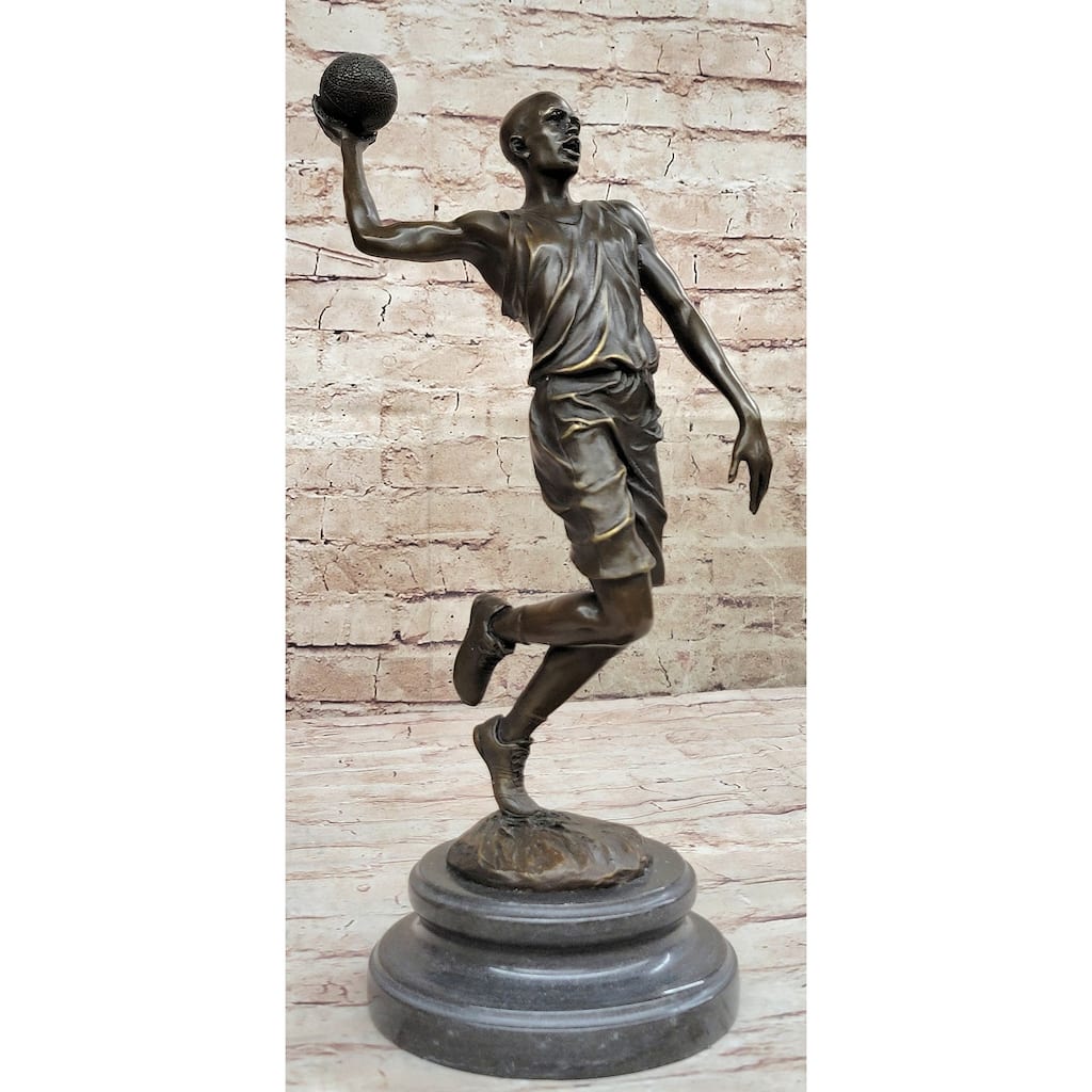 Signed Original Miguel Lopez Milo Michael Jordan Tribute Bronze Sculpture Gift