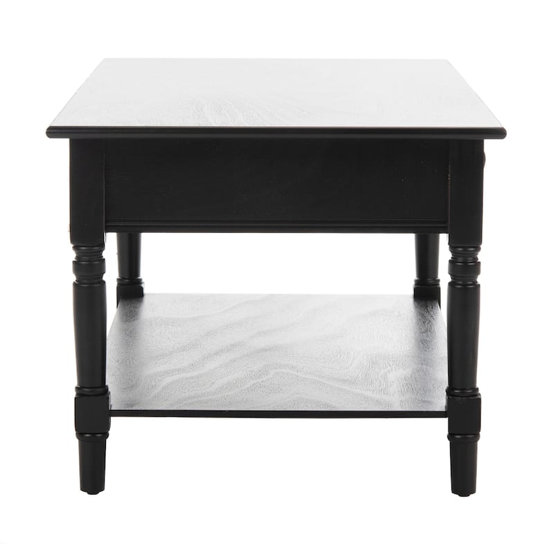 SAFAVIEH Cape Cod Black 2-drawer Coffee Table - 41.7" x 21.7" x 18.5"