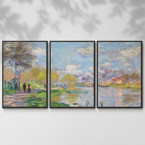 【R&B】Monet Monet - Multi Piece Framed Canvas - Bed Bath & Beyond - 39843491