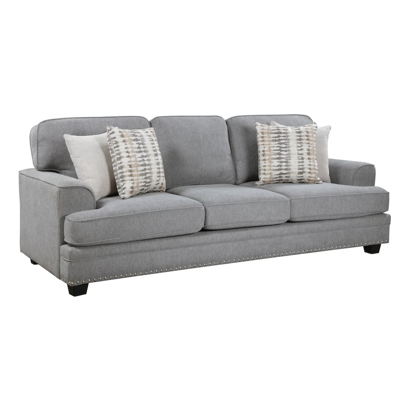 Pombal Chenille Living Room Sofa - Gray