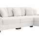 preview thumbnail 69 of 132, 118" W Corduroy L-shape Modular Sectional Sofa with Pillows