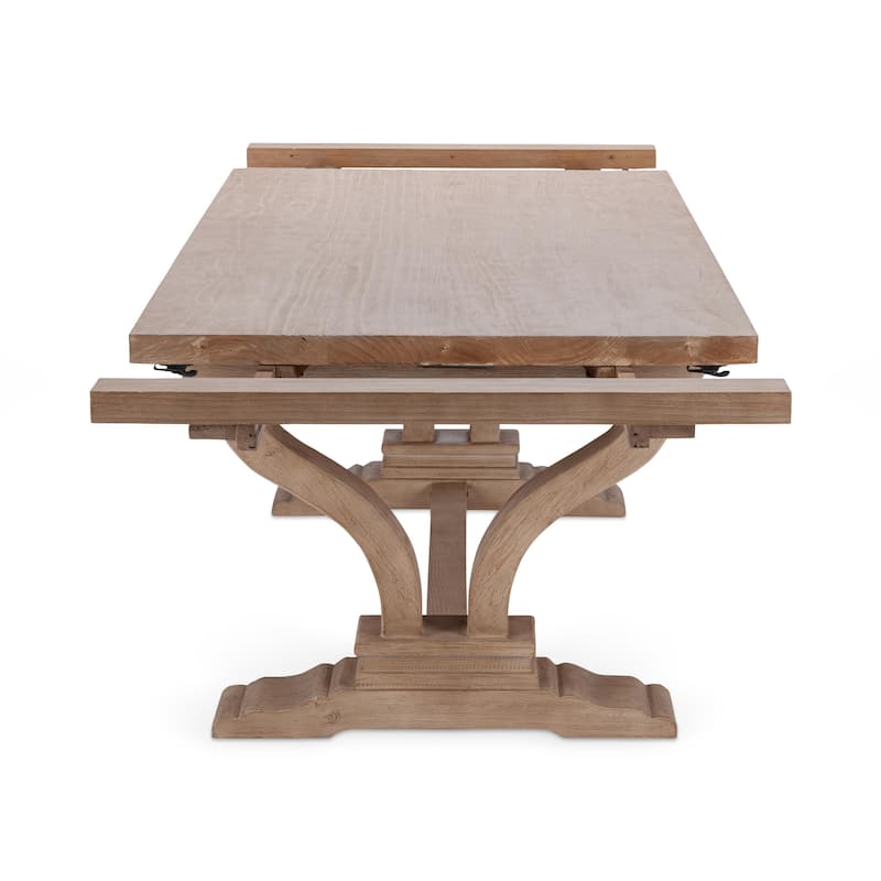 Classic Home Alexander 110" Extendable Reclaimed Pine Dining Table