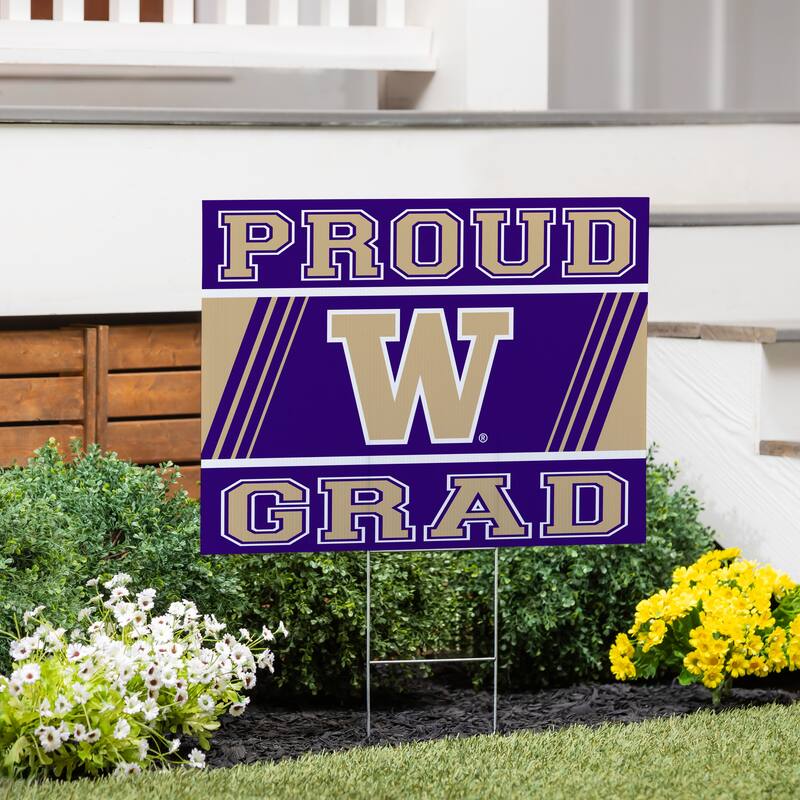 University of Washington 24" x 18" Graduation Coroplast Outdoor Yard Sign