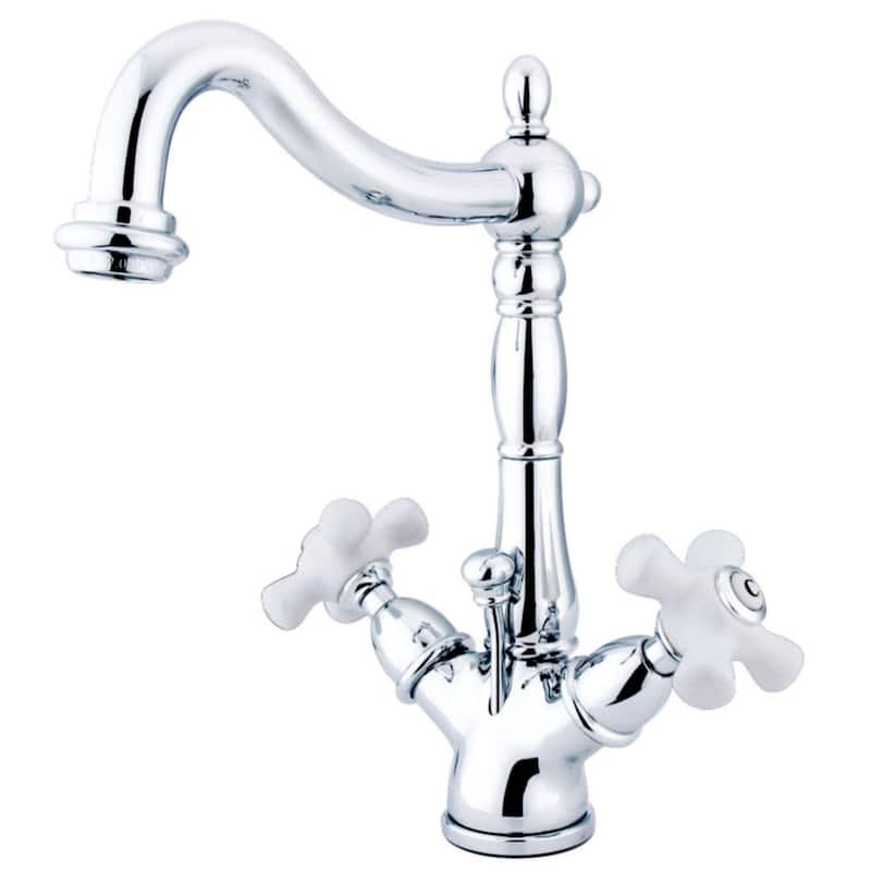 Kingston Brass Heritage 1.2 GPM Single Hole Deck Mounted Bathroom - Polished Chrome
