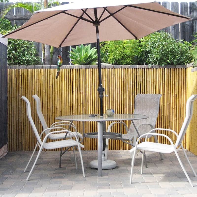 Natural Bamboo Fencing Rolled Fence Panel Patio Privacy Screen